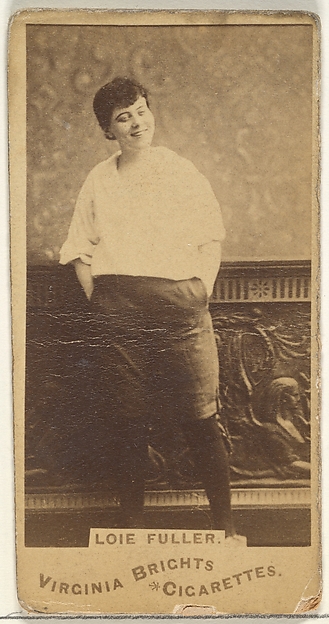 Allen & Ginter, Loie Fuller, from the Actors and Actresses series (N45, Type 1) for Virginia Brights Cigarettes