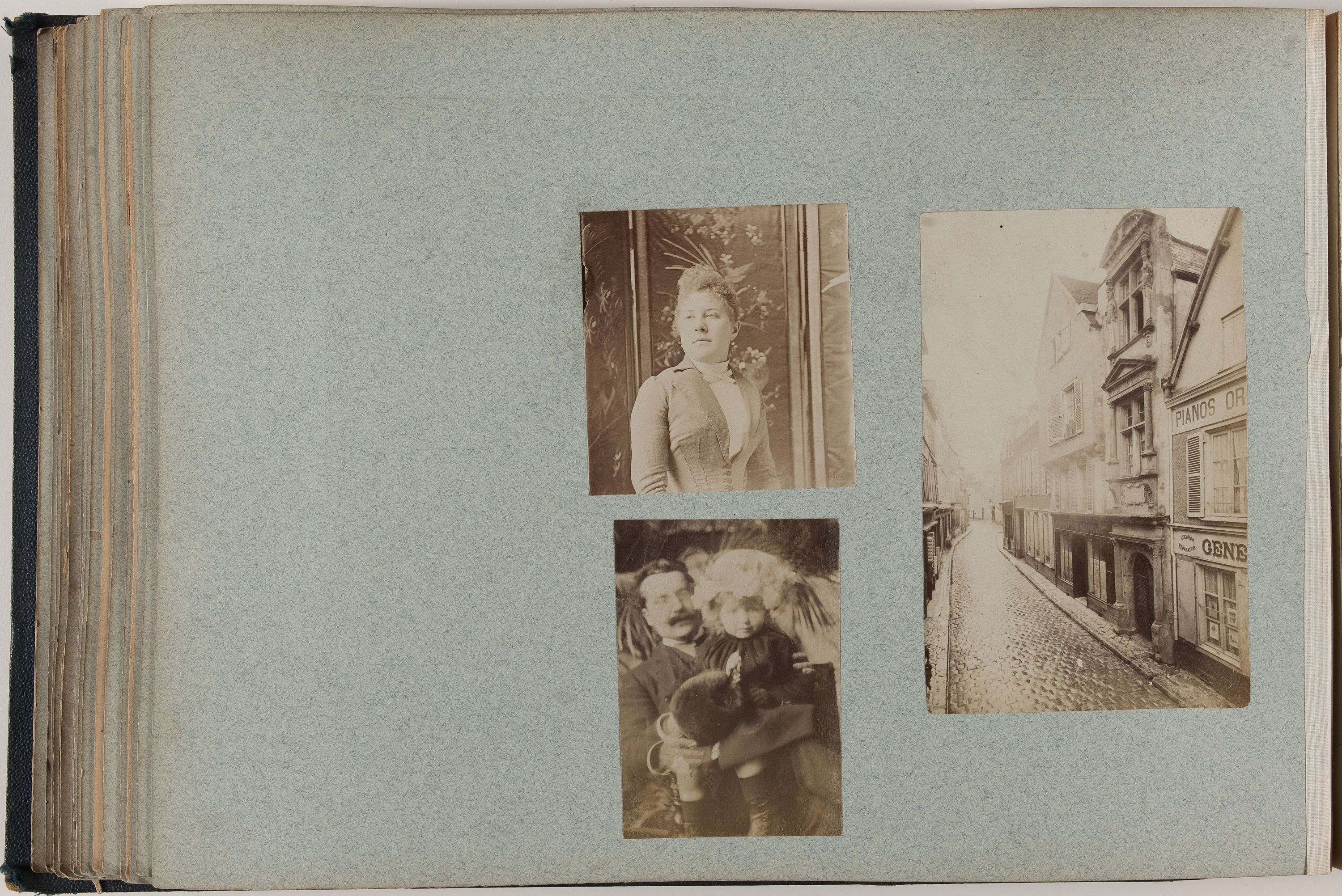Anonyme, Portrait d'homme avec un enfant