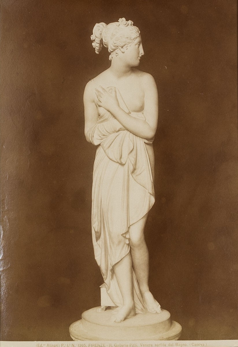 Fratelli Alinari, Antonio Canova: Venus steigt aus dem Bad, Galleria Palatina, Palazzo Pitti, Florenz