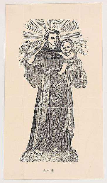 Anonymous, St Anthony of Padua holding the Christ child