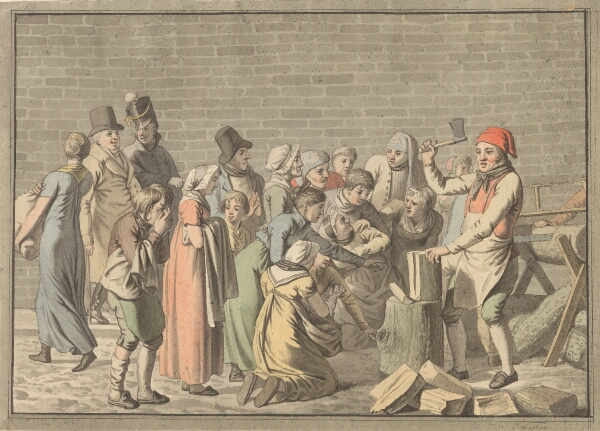 C.W. Eckersberg, Uddeling af brænde til de fattige