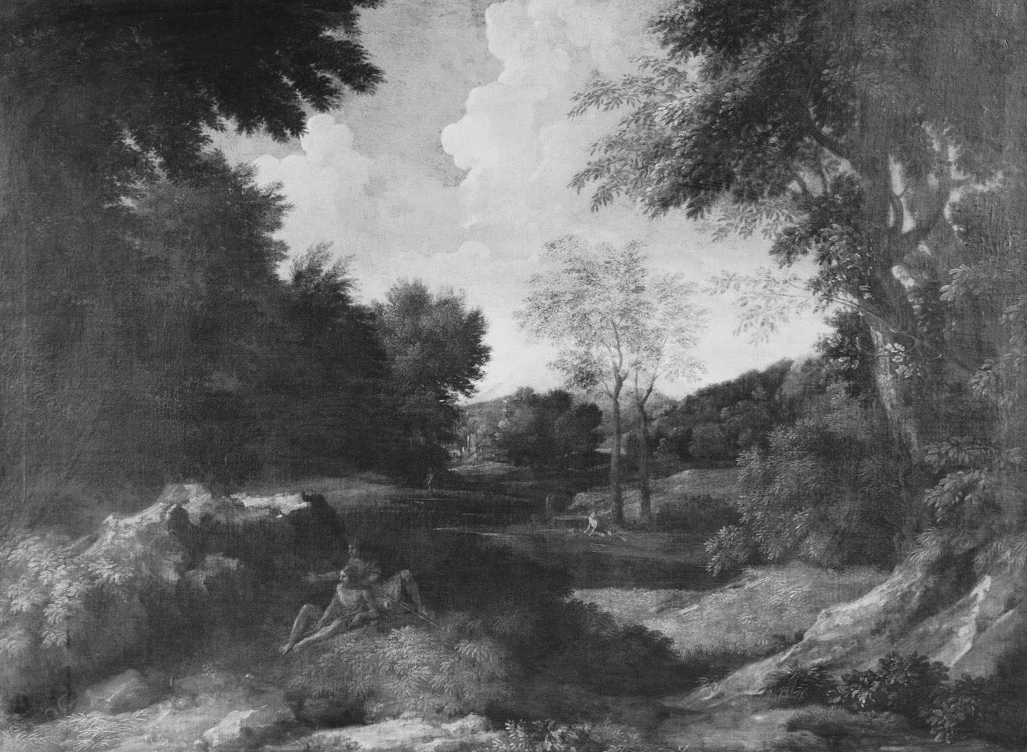 Gaspard Dughet, Landscape with Figures