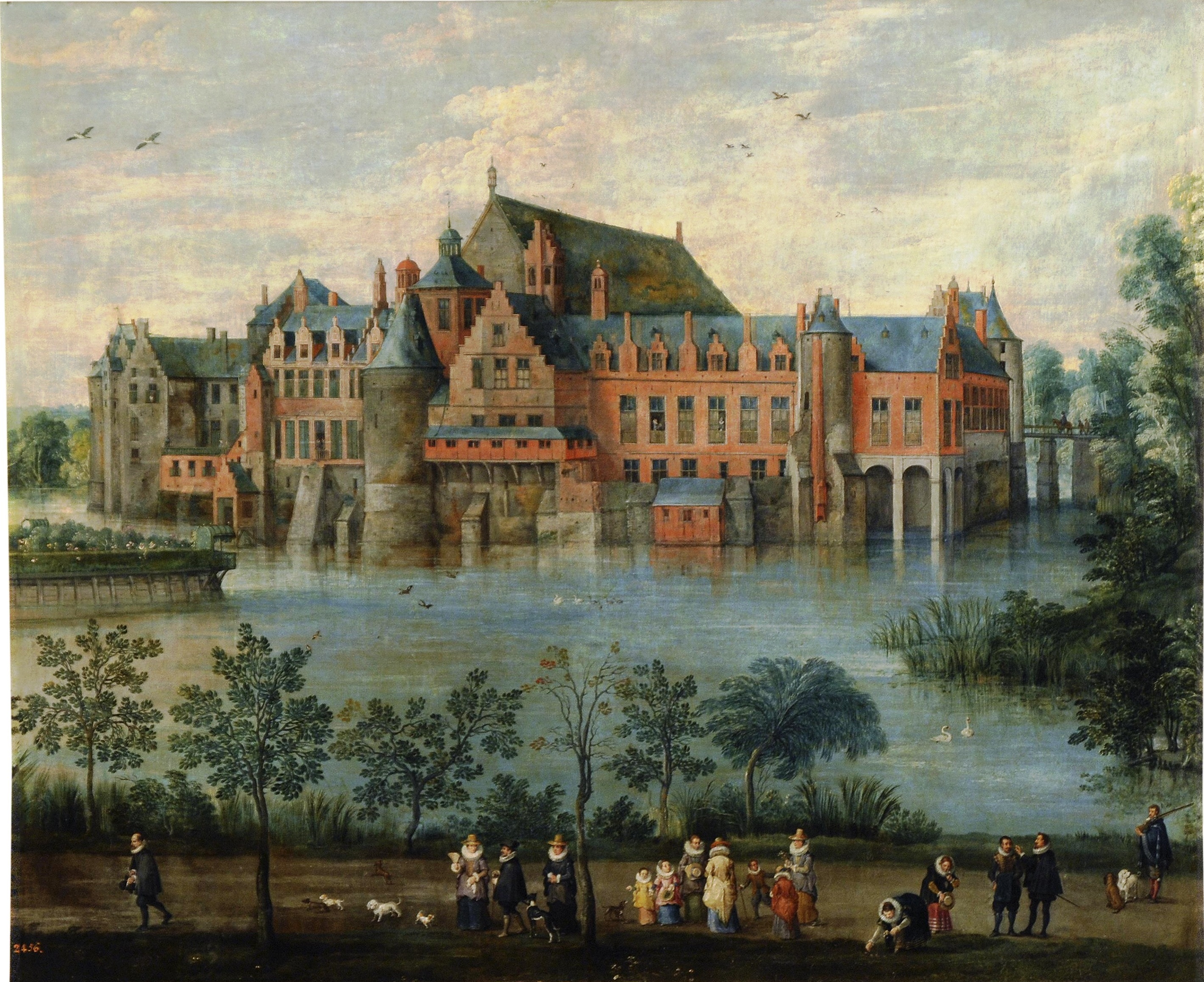 Jan Brueghel the Elder, View of Tervuren Castle
