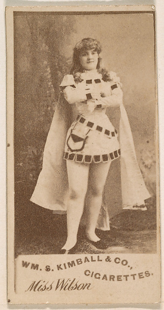 William S. Kimball & Company, Miss Wilson, from the Actresses series (N203) issued by Wm. S. Kimball & Co.
