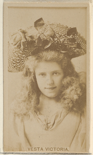 Allen & Ginter, Vesta Victoria, from the Actors and Actresses series (N45, Type 8) for Virginia Brights Cigarettes