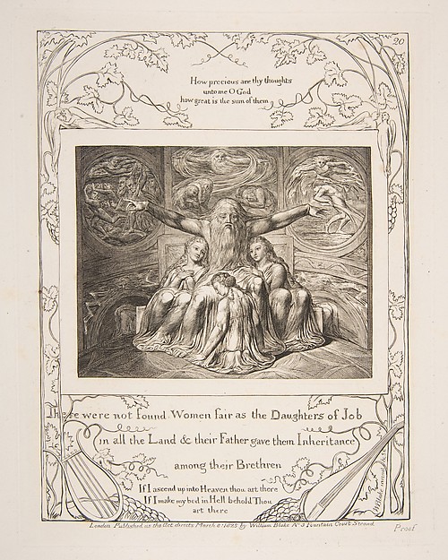 William Blake, Job and his Daughters