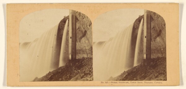 William England, Spiral Staircase, Table Rock, Niagara, Canada.