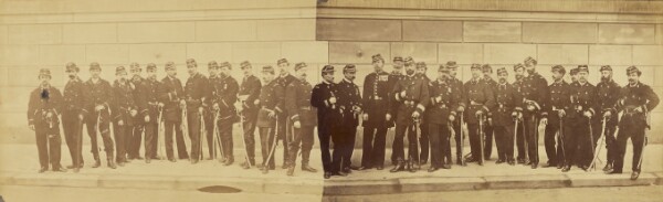 André Adolphe-Eugène Disdéri, Defense de Paris. Garden Nationale, 64e Batallion.