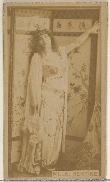 Allen & Ginter, Mlle. Bertine, from the Actors and Actresses series (N45, Type 8) for Virginia Brights Cigarettes