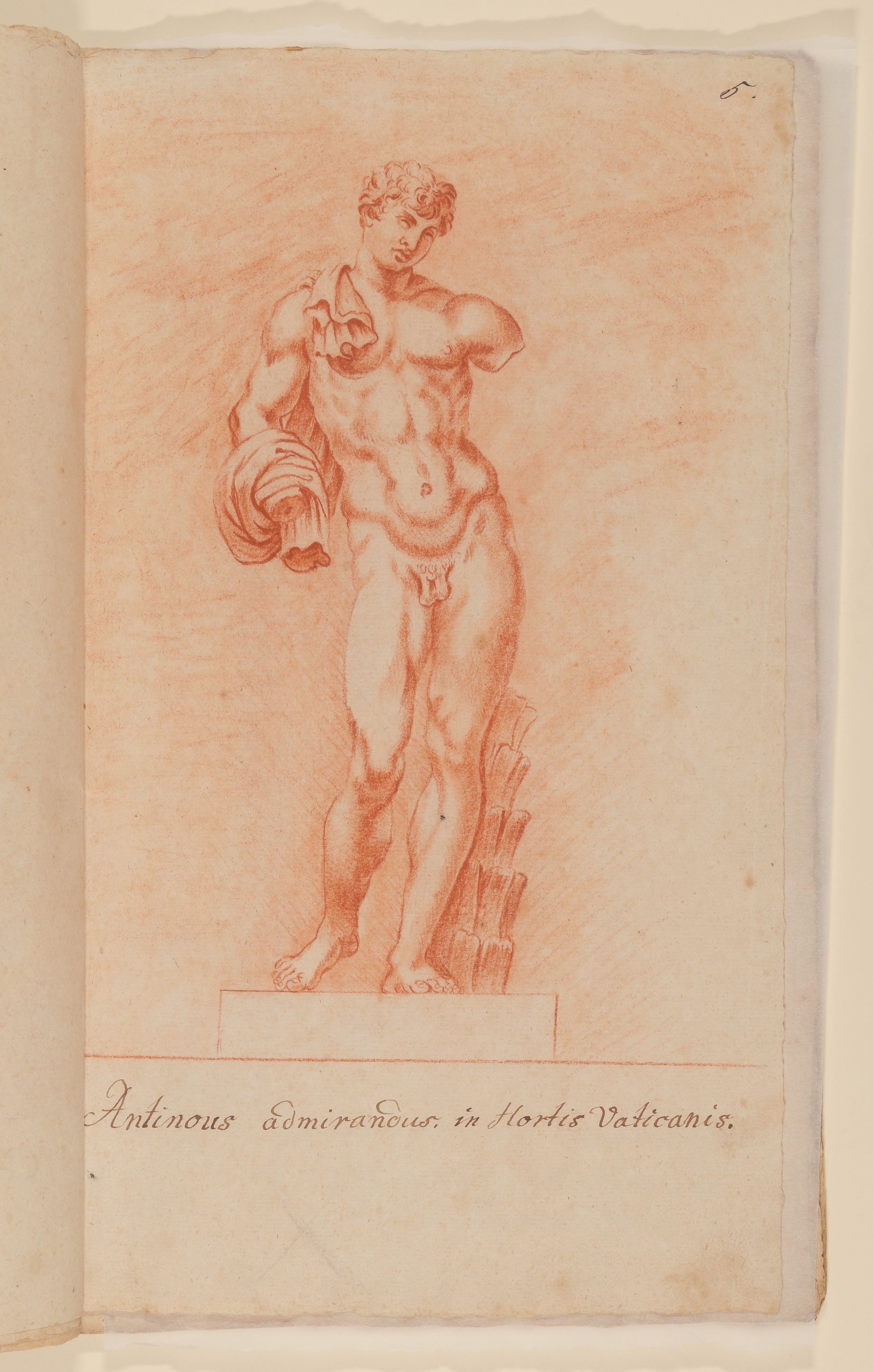 Francois Perrier (Maler), Antinous Belvedere [nach Tafel 53 von François Perriers "Icones et Segmenta Nobilium Signorum et Statuarum..." (1638)]