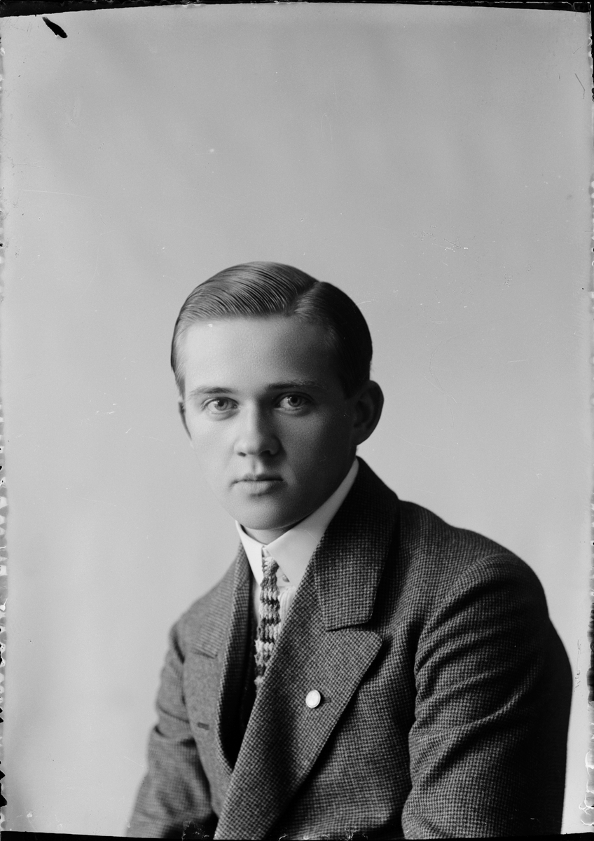 Skötsner-Edhlund, Ateljéporträtt - pojke, Östhammar, Uppland