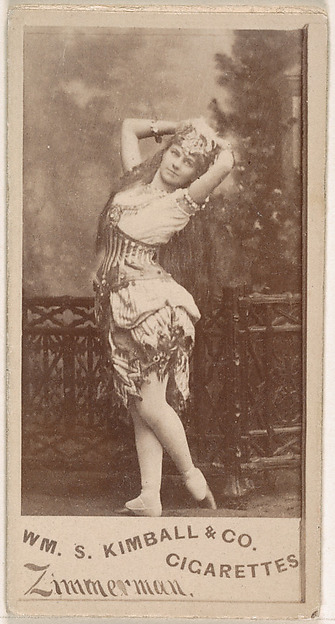 William S. Kimball & Company, Miss Zimmerman, from the Actresses series (N203) issued by Wm. S. Kimball & Co.