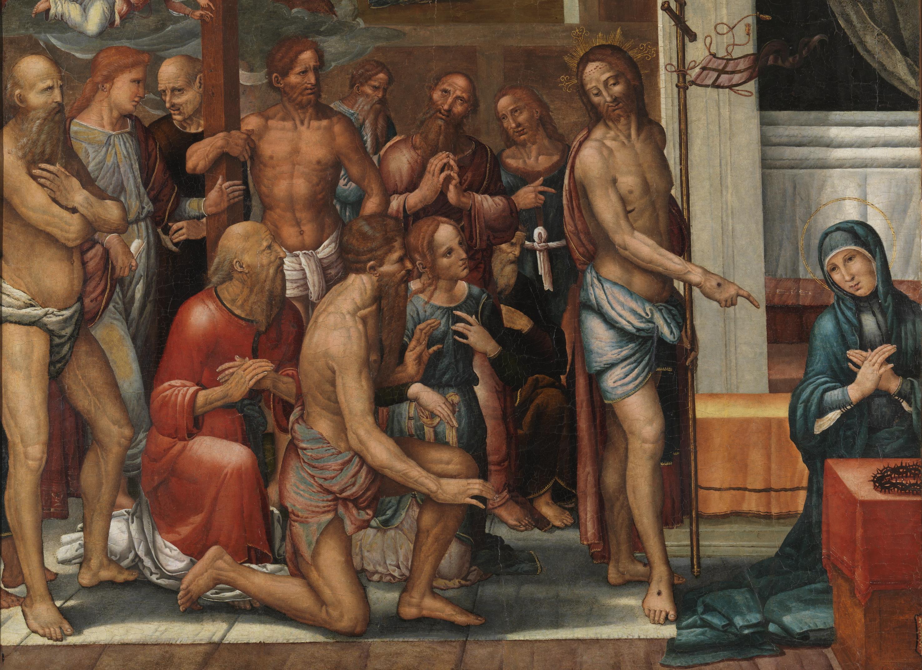 Fernando Yáñez de la Almedina, Christ presents the Redeemed from Limbo to the Virgin