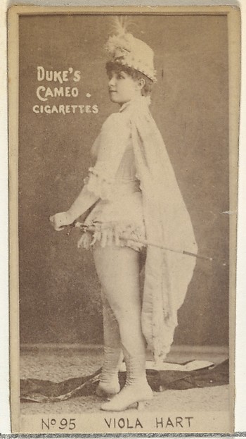 W. Duke, Sons & Co., Card Number 95, Viola Hart, from the Actors and Actresses series (N145-4) issued by Duke Sons & Co. to promote Cameo Cigarettes