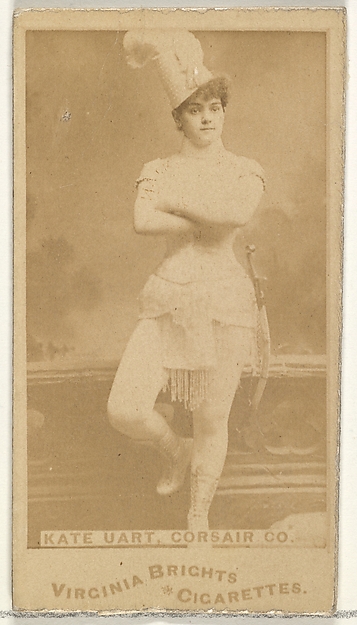 Allen & Ginter, Kate Uart, Corsair Co., from the Actors and Actresses series (N45, Type 1) for Virginia Brights Cigarettes