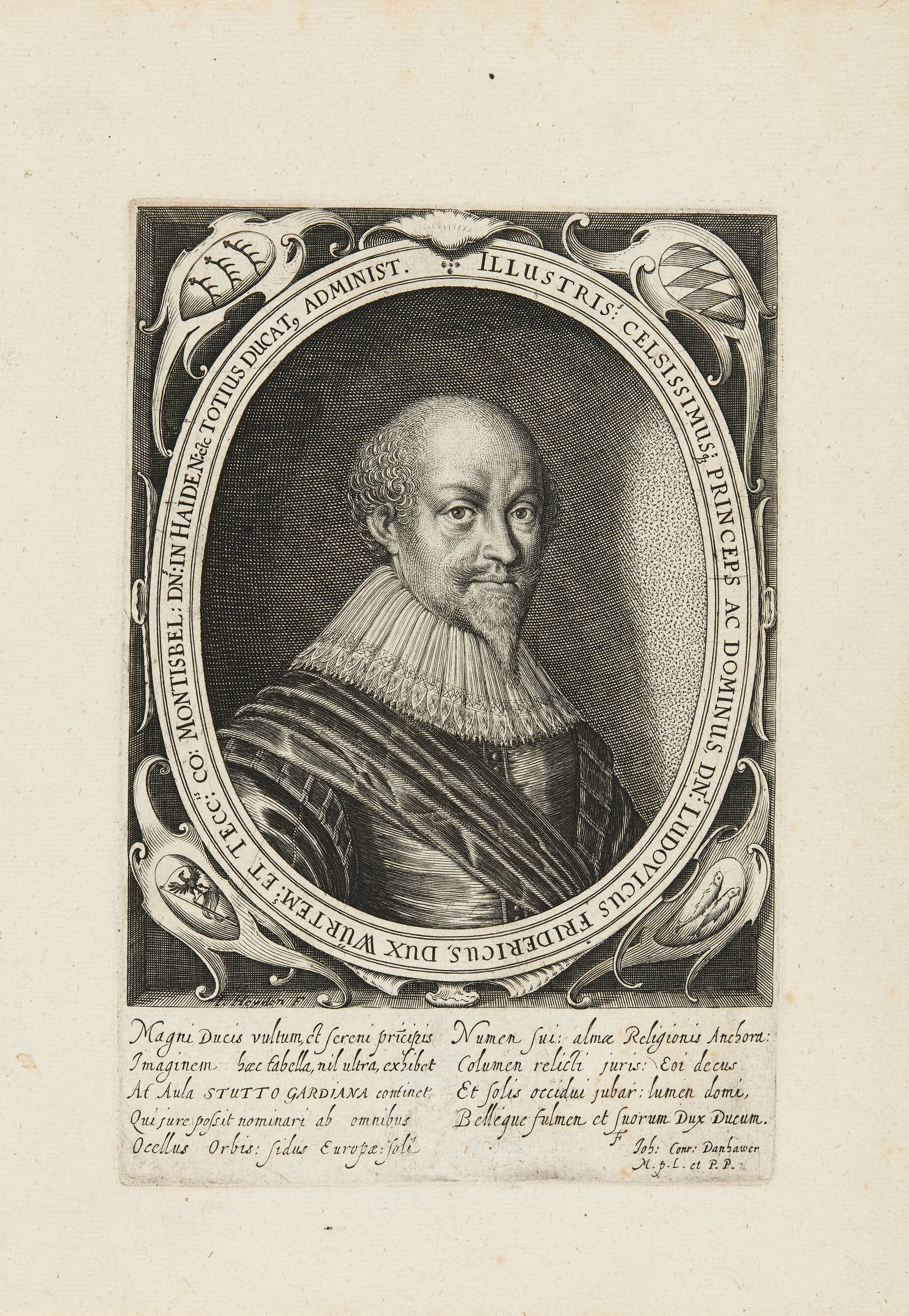 Jacob van der Heyden, Bildnis Herzog Ludwig Friedrich von Württemberg-Mömpelgard
