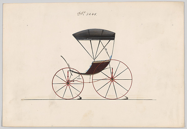 Brewster & Co., Design for Pony Phaeton, no. 3245