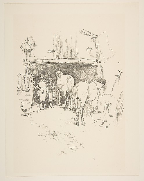 James McNeill Whistler, The Smith's Yard, from "The International Studio"