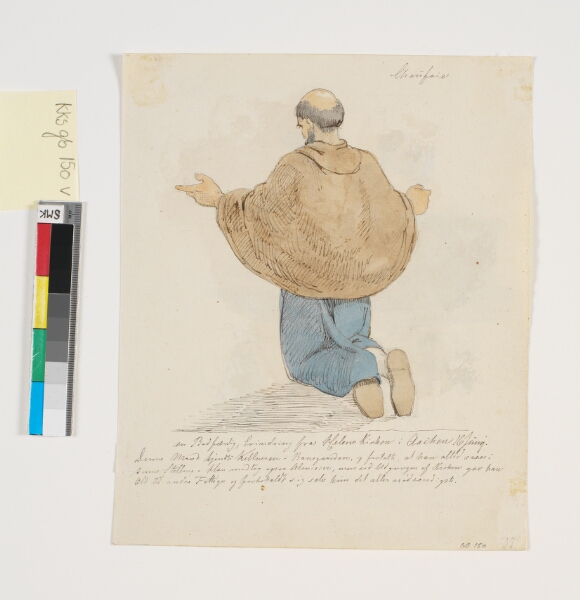 Johan Thomas Lundbye, Knælende mand