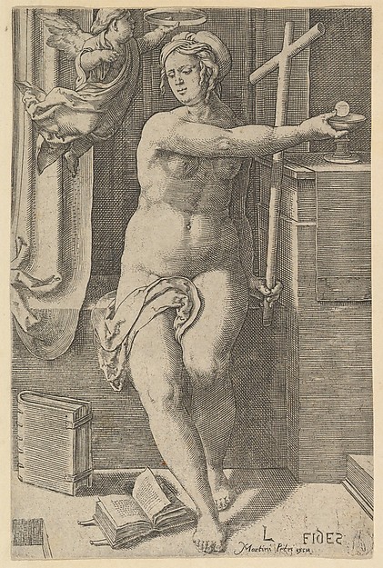 Lucas van Leyden, Faith, from "The Seven Virtues"