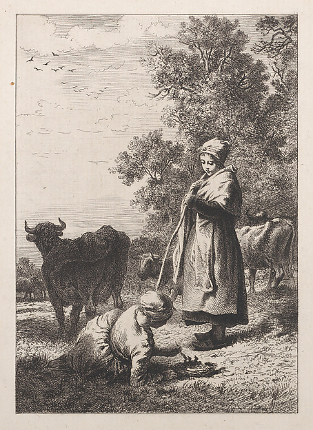 Charles Jacque, Little Milkmaids