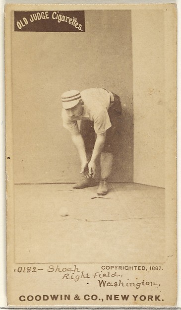 Goodwin & Company, George Quintus Shoch, Right Field, Washington Nationals, from the Old Judge series (N172) for Old Judge Cigarettes