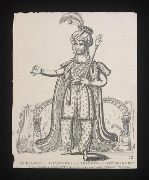 Unknown, Mr Palmer as Ahasterus in the Triumph of the Jewish Queen
