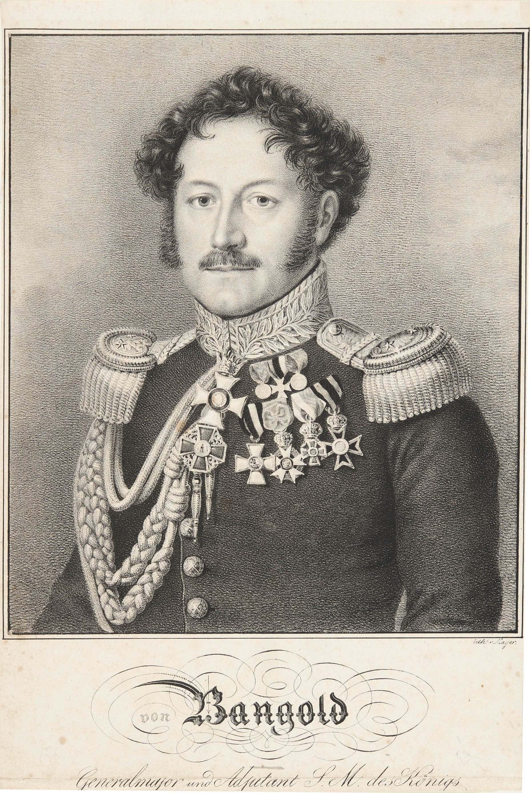 Unknown artist, Bildnis Josef Konrad von Bangold
