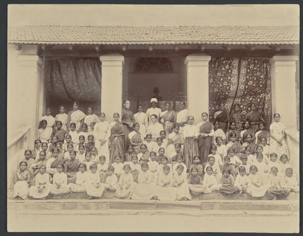 Unknown, [Group portrait of students and school staff, India]