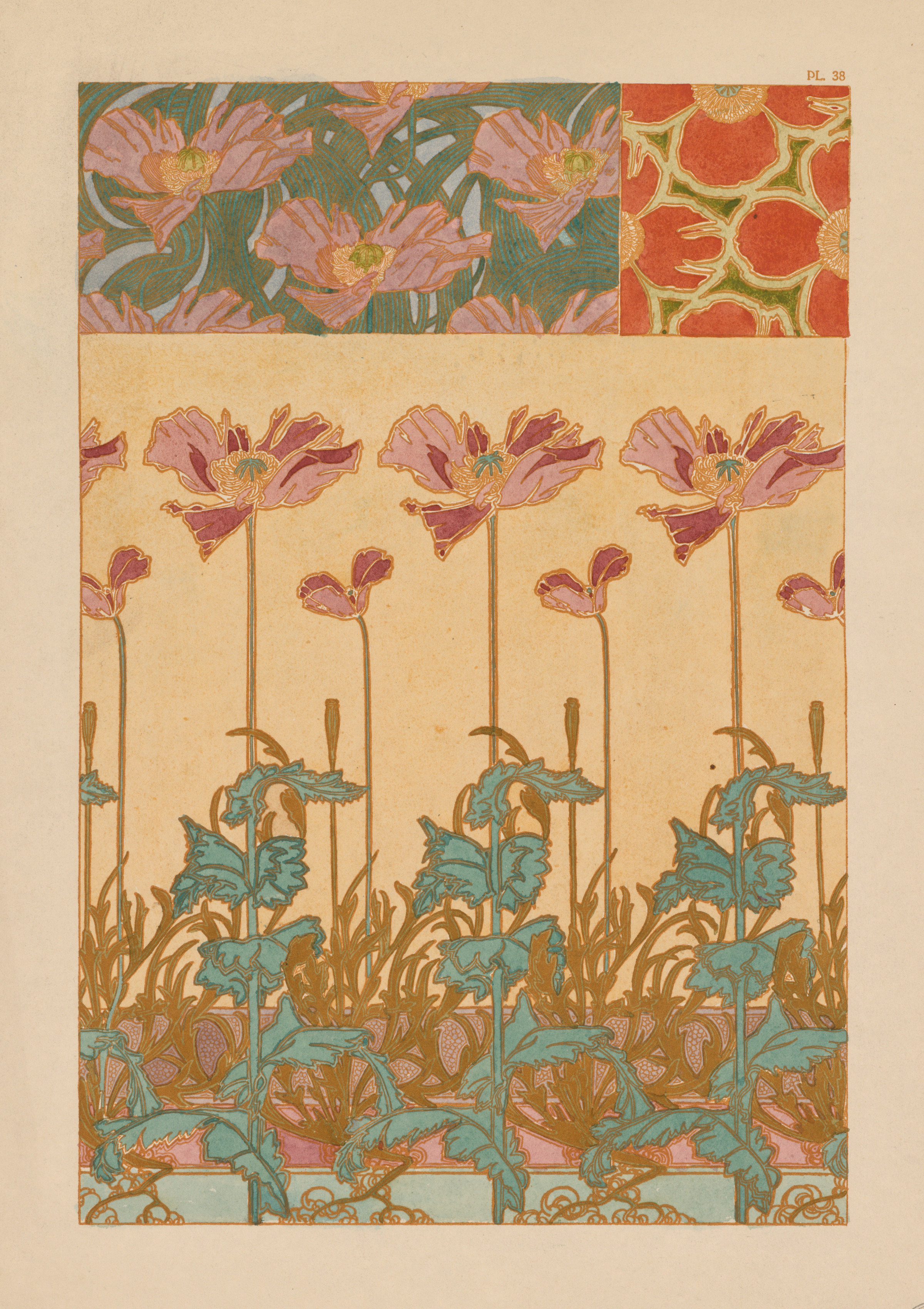 Alphonse Mucha, Documents Decoratifs:  Oriental Poppies