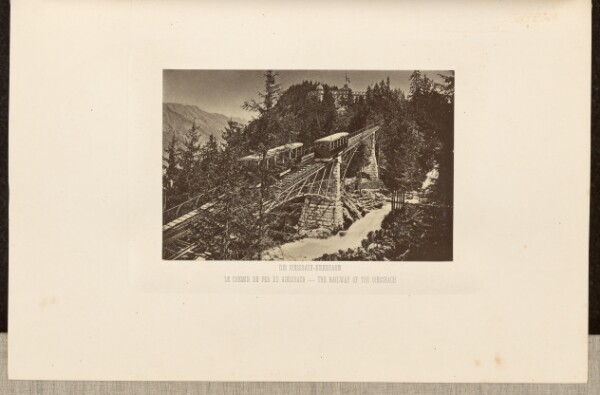 Unknown, The Railway of the Giessbach