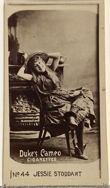 W. Duke, Sons & Co., Card Number 44, Jessie Stoddart, from the Actors and Actresses series (N145-4) issued by Duke Sons & Co. to promote Cameo Cigarettes