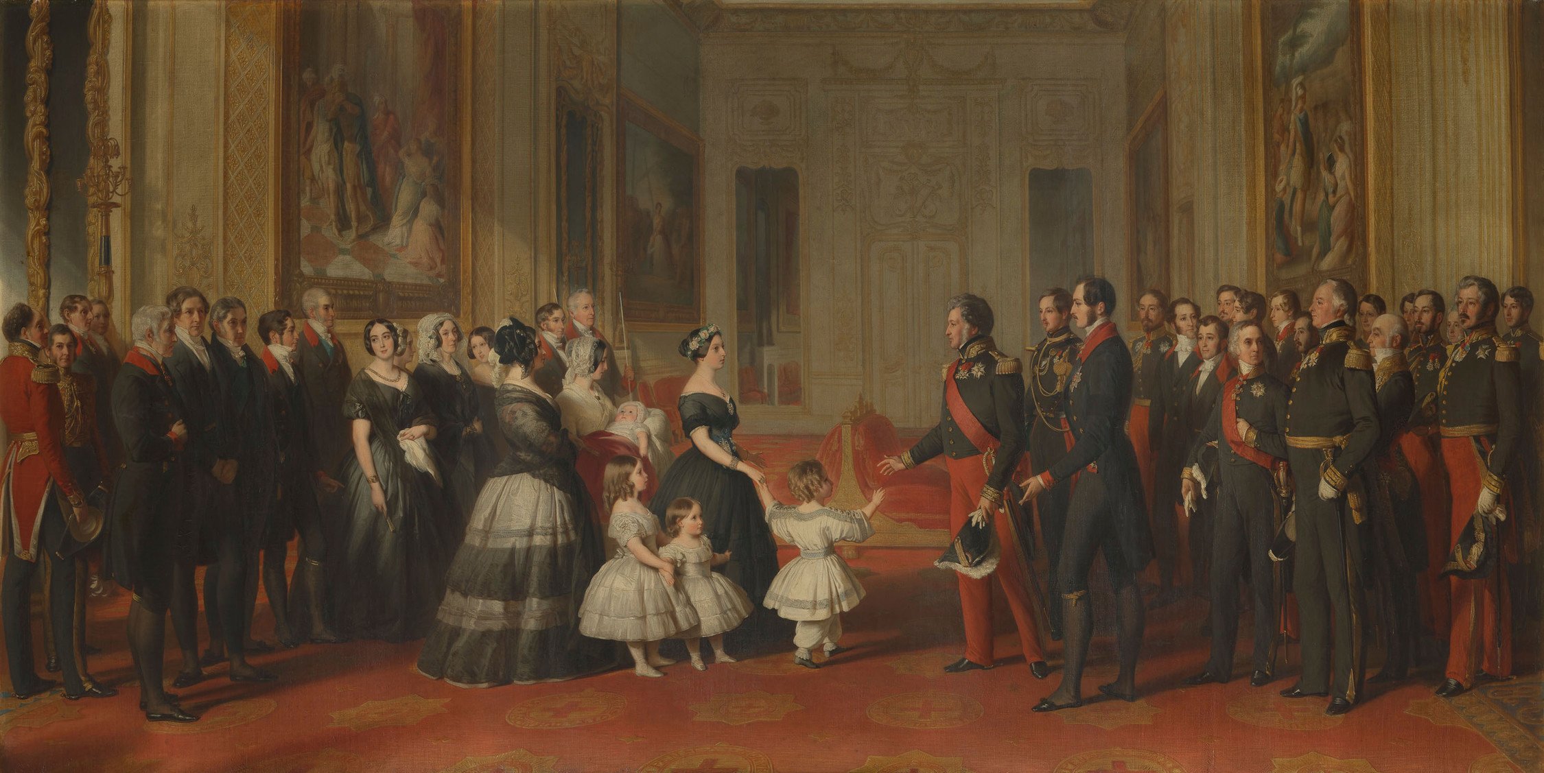 Franz Xaver Winterhalter, The Reception of Louis-Philippe, King of the French, at Windsor Castle, 8 October 1844