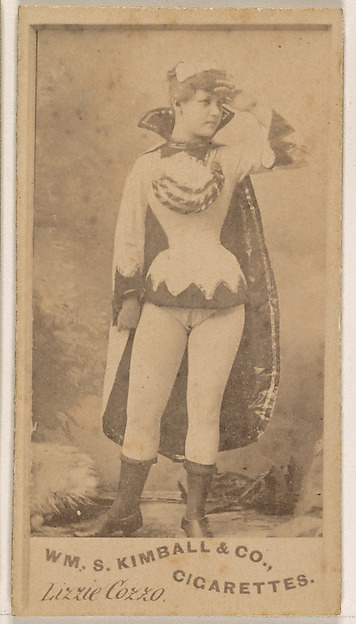 William S. Kimball & Company, Lizzie Cozzo, from the Actresses series (N203) issued by Wm. S. Kimball & Co.