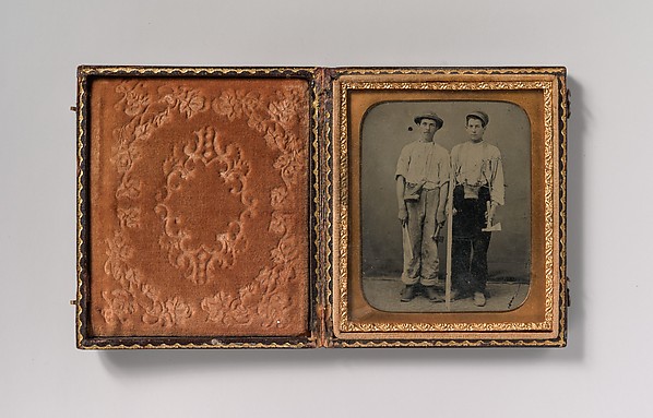 Unknown, [Two Young Workmen with Hatchets]