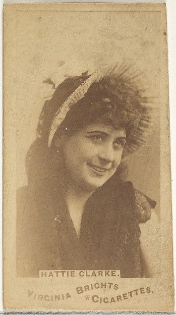Allen & Ginter, Hattie Clarke, from the Actors and Actresses series (N45, Type 1) for Virginia Brights Cigarettes