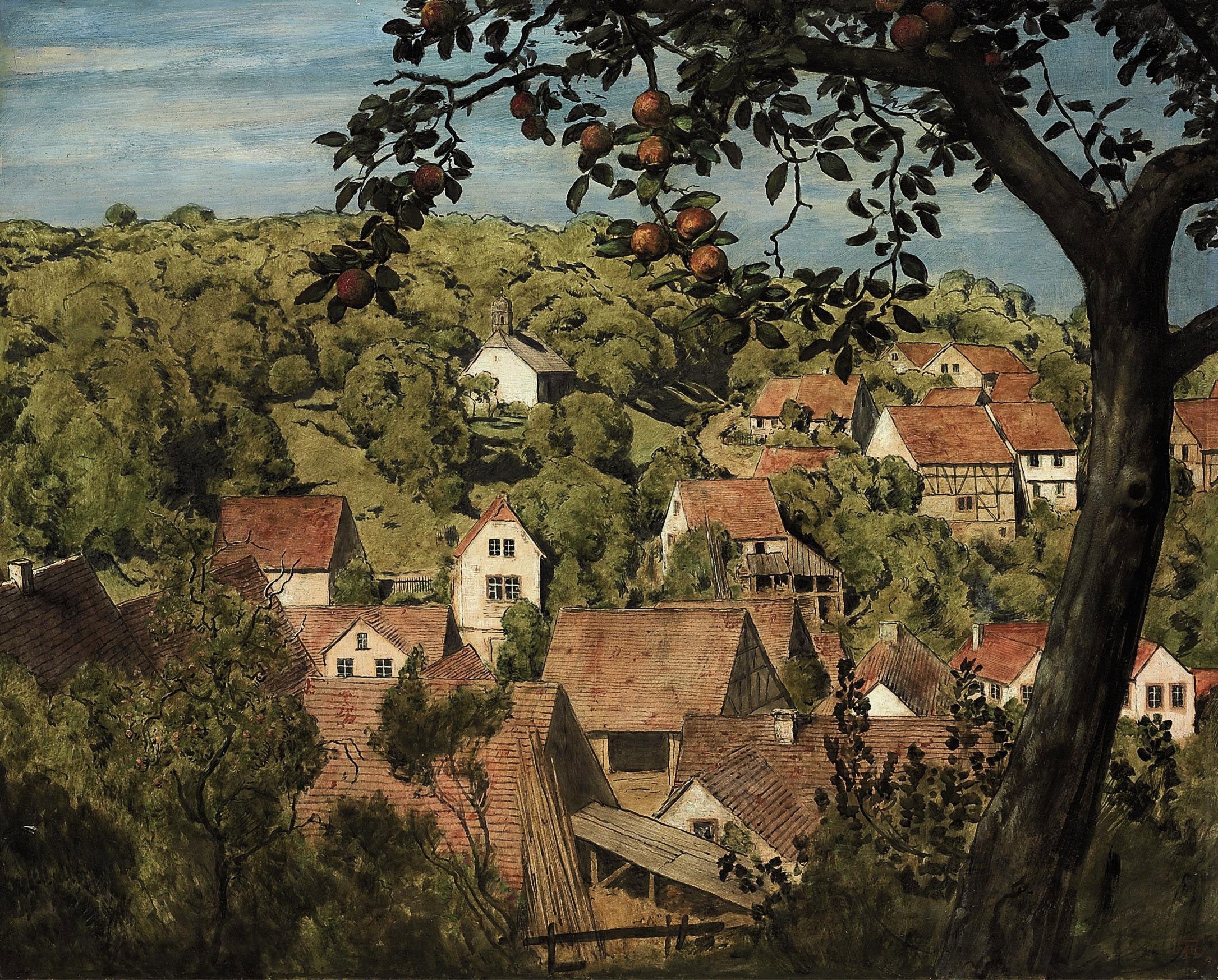 Hans Thoma, View of Mammolshain
