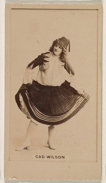 Kinney Brothers Tobacco Company, Cad Wilson, from the Actresses series (N245) issued by Kinney Brothers to promote Sweet Caporal Cigarettes