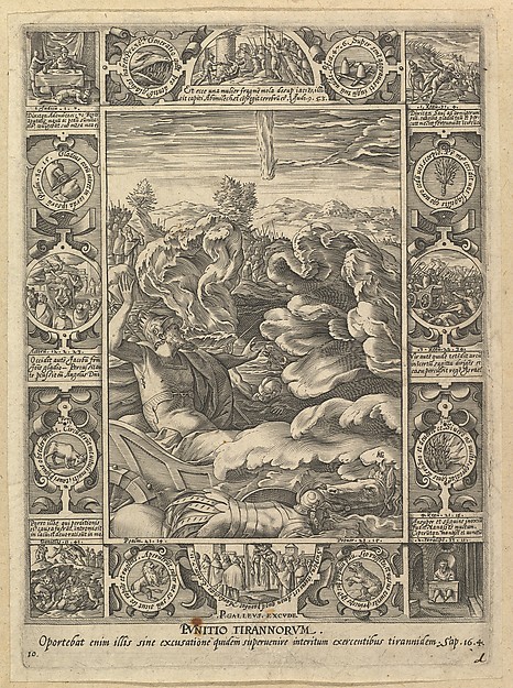 Hendrick Goltzius, Punitio Malorum, from "Allegories of the Christian Faith, from Christian and Profane Allegories"