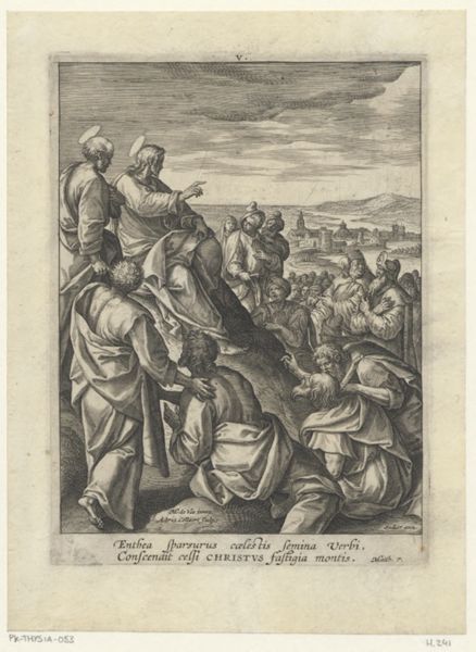 Collaert, Adriaen, (-1618), (printmaker), Vita Christi: The sermon on the mount