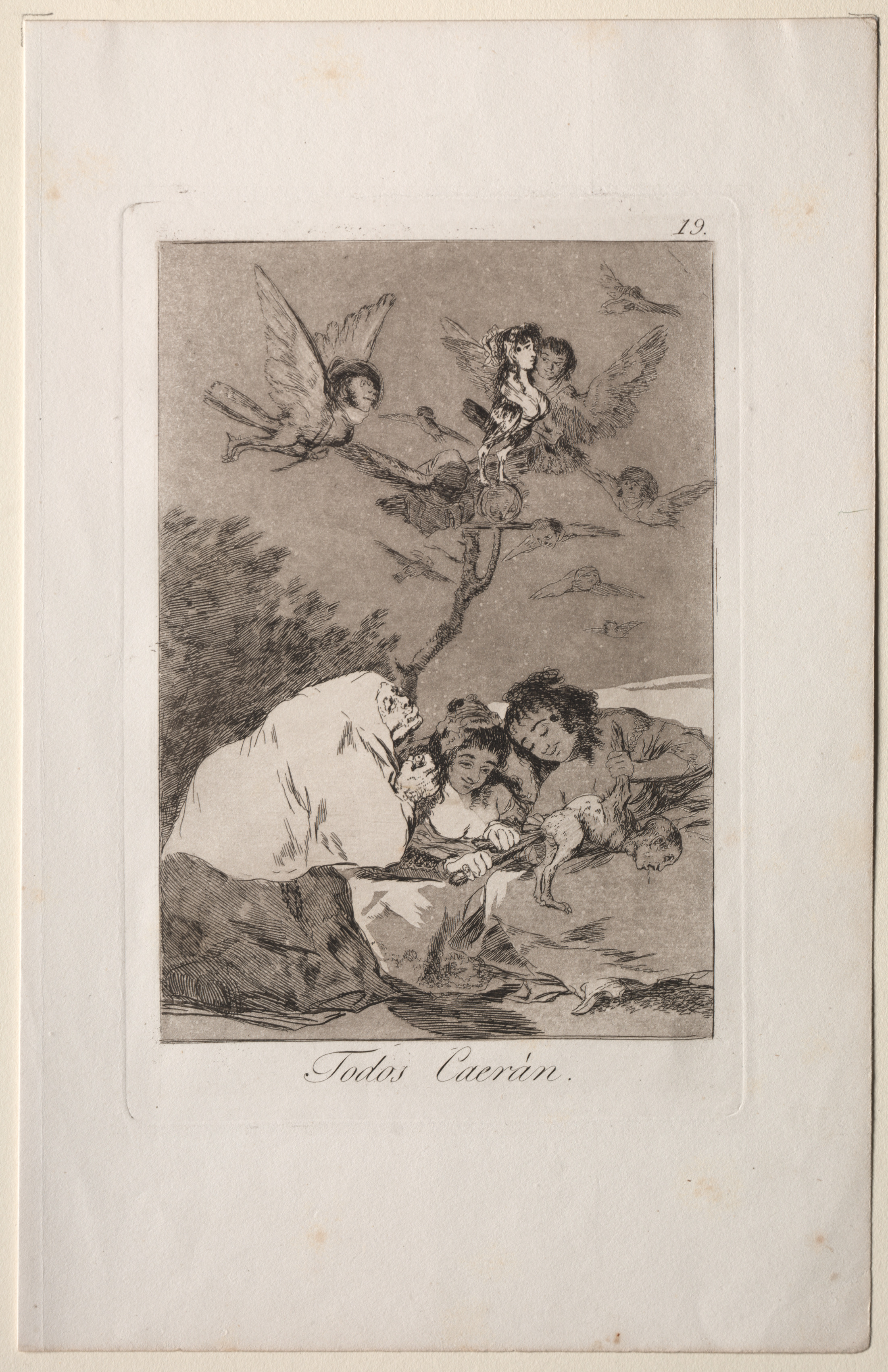Francisco de Goya, All Will Fall, Plate 19