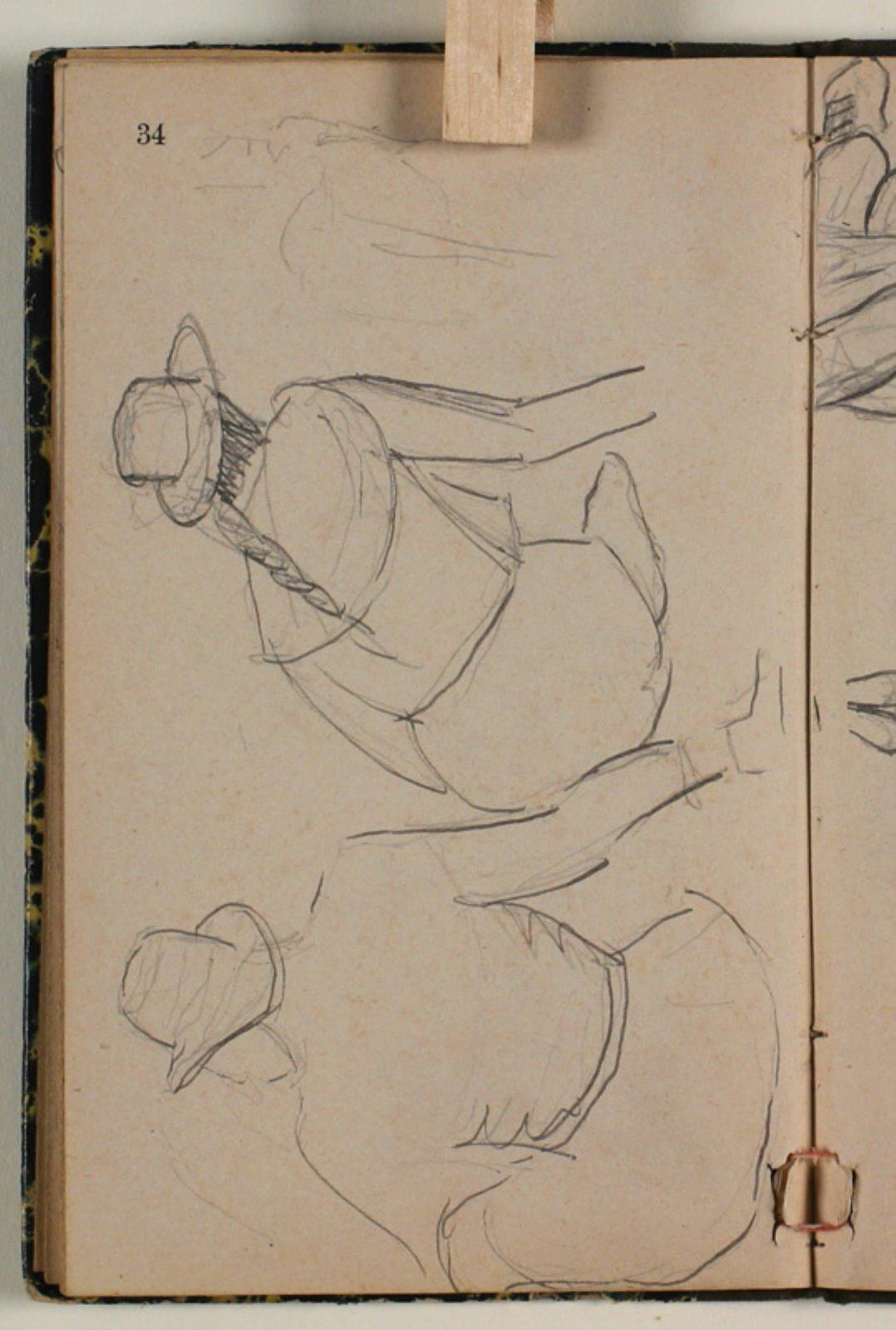 Niels Larsen Stevns, Skitser af siddende figurer