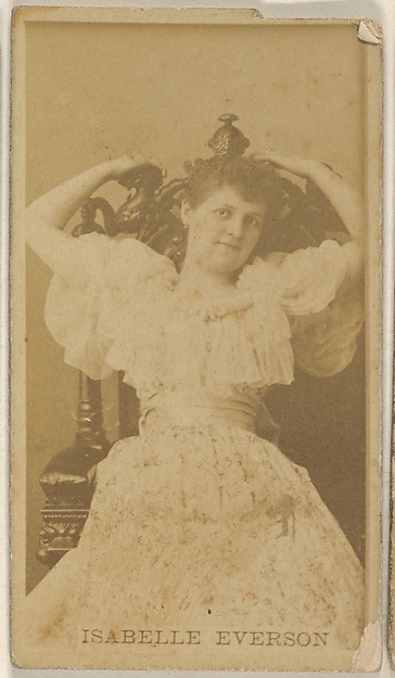 Allen & Ginter, Isabelle Everson, from the Actors and Actresses series (N45, Type 8) for Virginia Brights Cigarettes