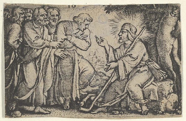 Georg Pencz, Christ Speaking to the Disciples, from "The Story of Christ"