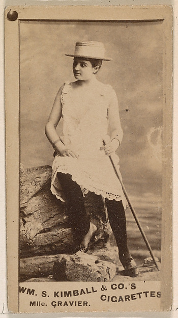 William S. Kimball & Company, Mlle Gravier, from the Actresses series (N203) issued by Wm. S. Kimball & Co.