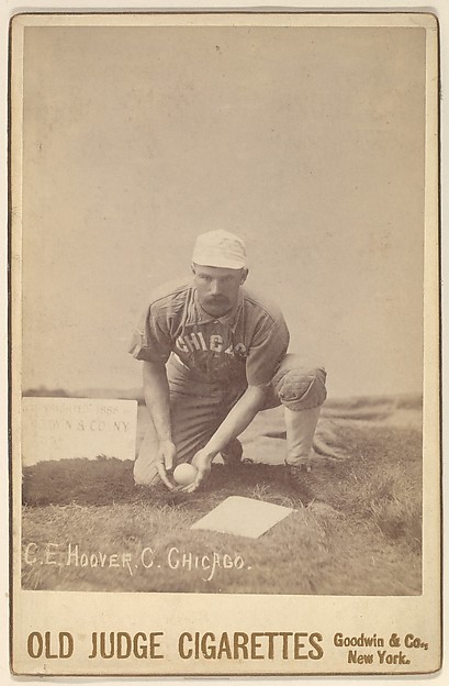 Goodwin & Company, C.E. Hoover, Catcher, Chicago, from the series Old Judge Cigarettes