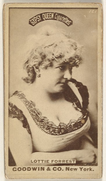 Goodwin & Company, Lottie Forrest, from the Actors and Actresses series (N171) for Gypsy Queen Cigarettes