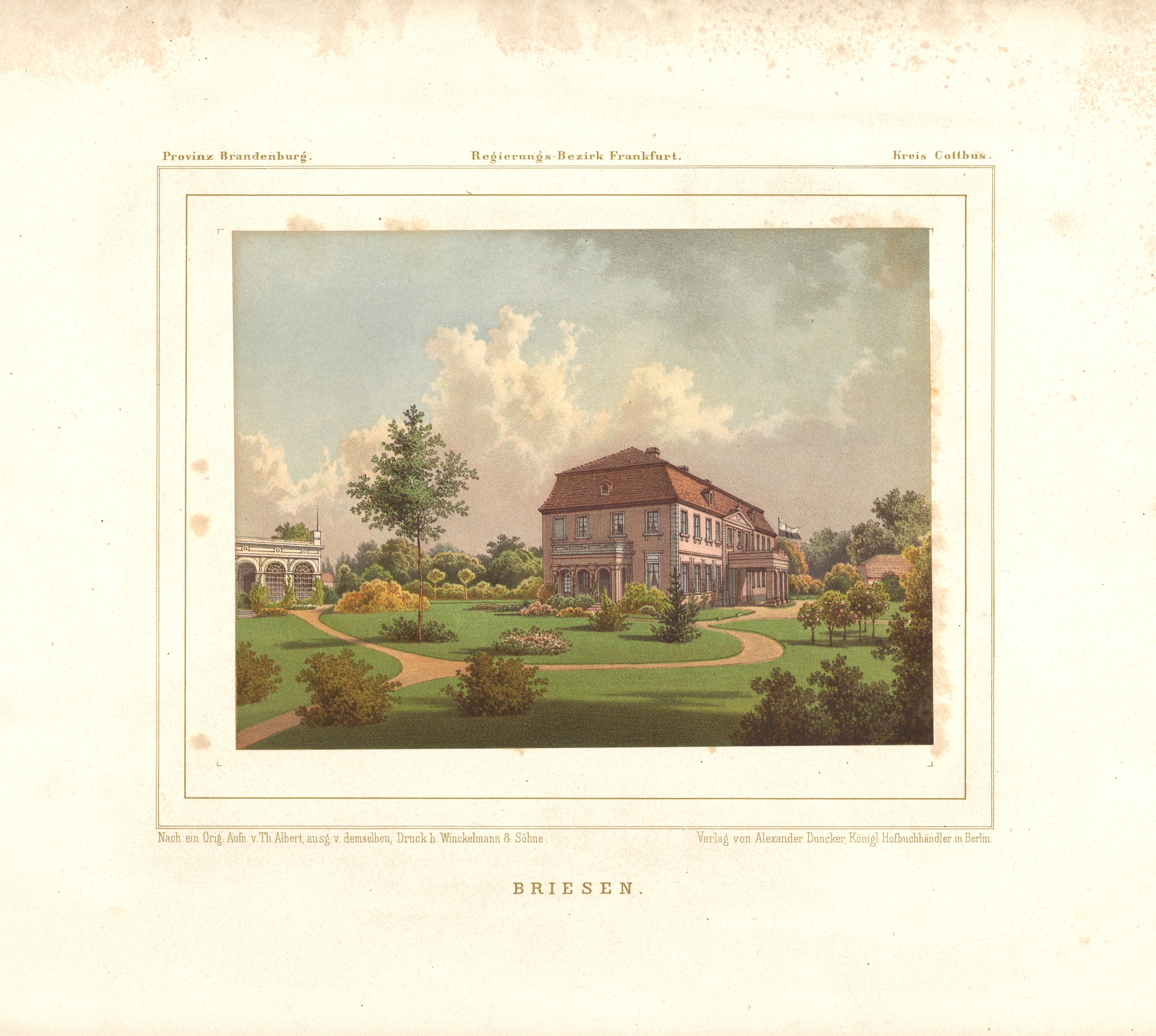 Theodor Albert, Briesen (Kr. Cottbus): Herrenhaus