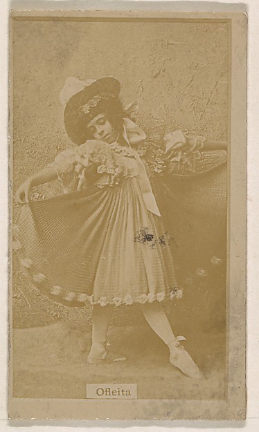 Kinney Brothers Tobacco Company, Miss Ofleita, from the Actresses series (N245) issued by Kinney Brothers to promote Sweet Caporal Cigarettes