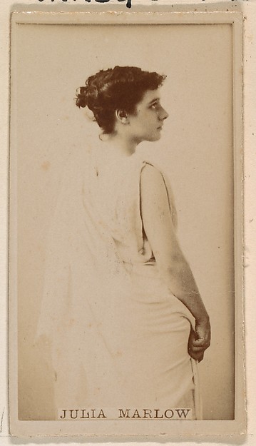 Kinney Brothers Tobacco Company, Julia Marlow, from the Actresses series (N245) issued by Kinney Brothers to promote Sweet Caporal Cigarettes